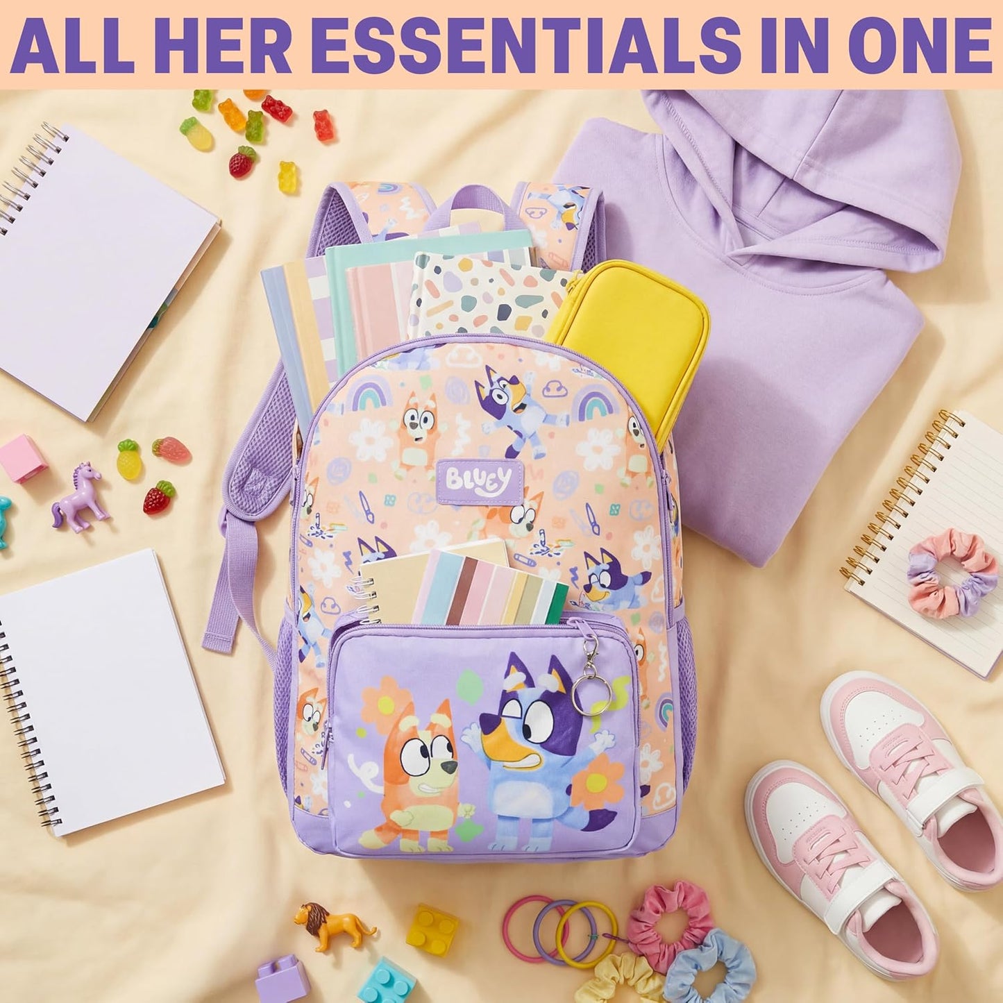 Get Trend Girls’ Character School Backpack –Bluey
