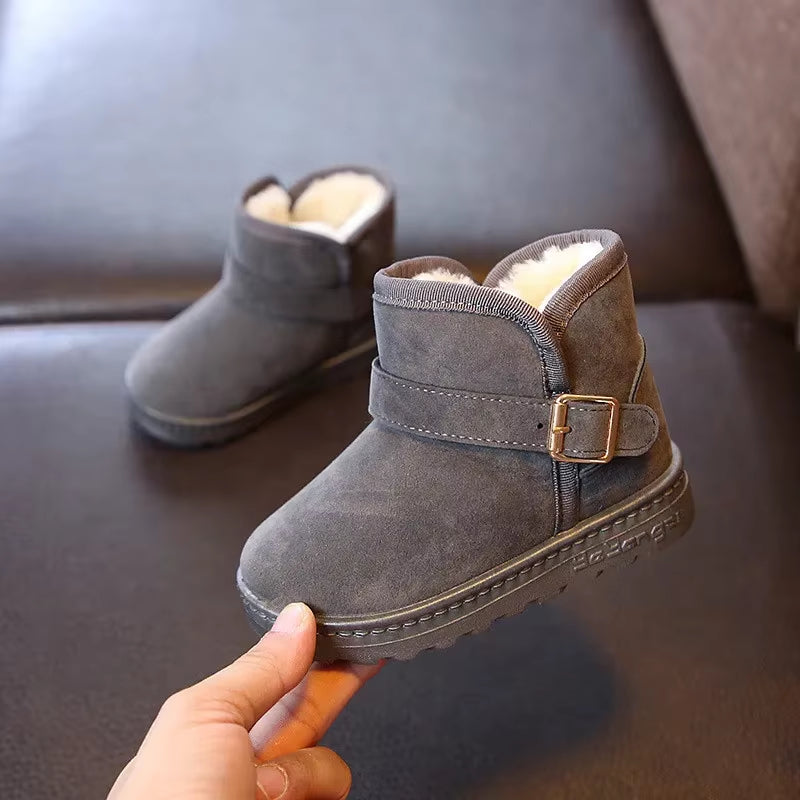 Kids’ Winter Snow Boots – Warm Fleece-Lined Ankle Boots for Boys & Girls