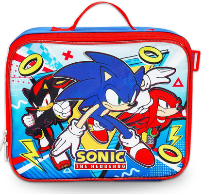 Sonic the Hedgehog Kids Backpack & Lunch Box Set – 16" Backpack with Accessories