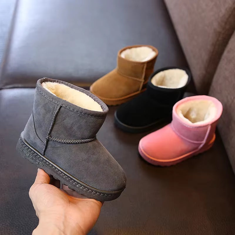 Kids’ Winter Snow Boots – Warm Fleece-Lined Ankle Boots for Boys & Girls