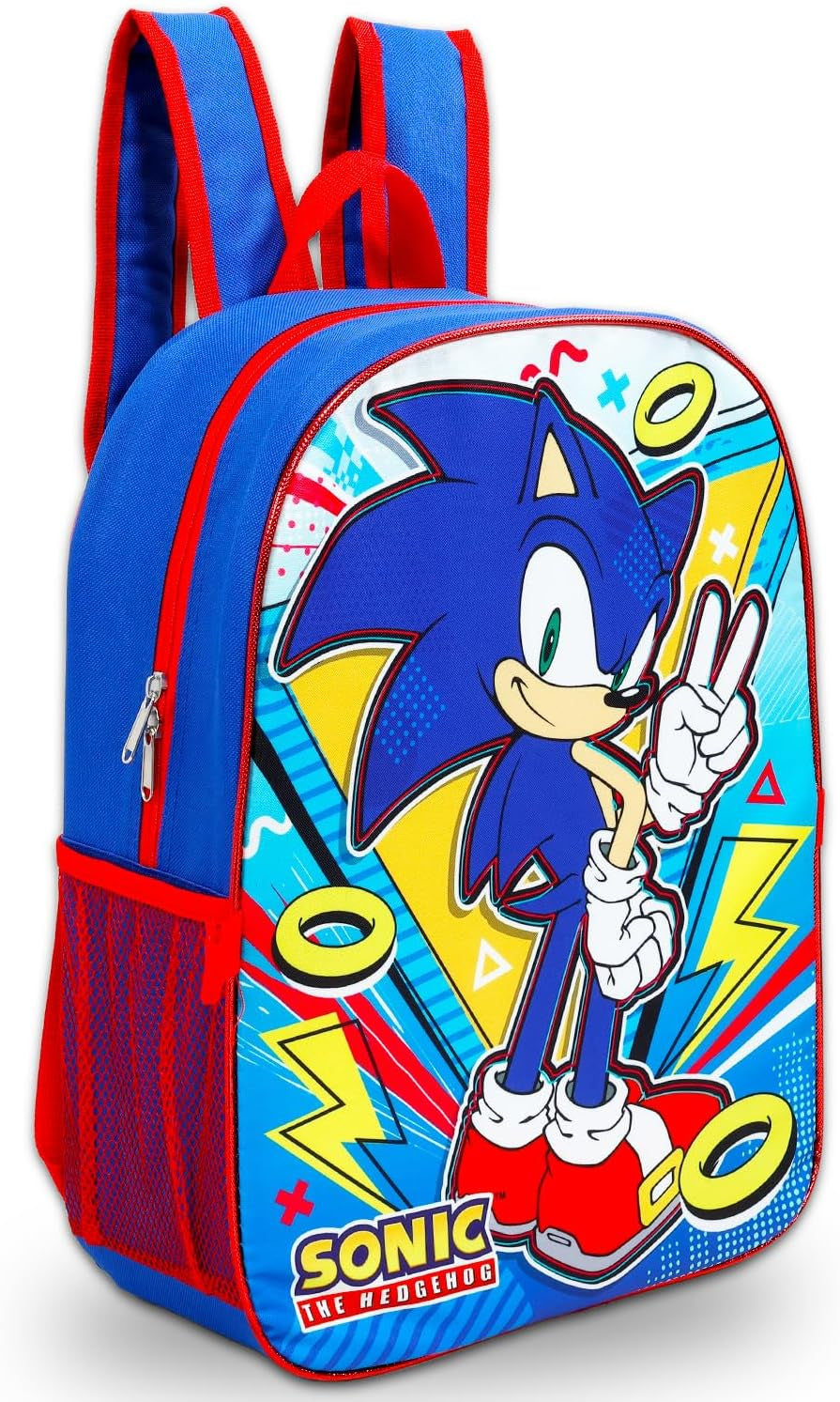 Sonic the Hedgehog Kids Backpack & Lunch Box Set – 16" Backpack with Accessories