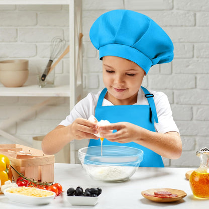 Kids Chef Apron & Hat Set – Adjustable Cooking and Art Smock