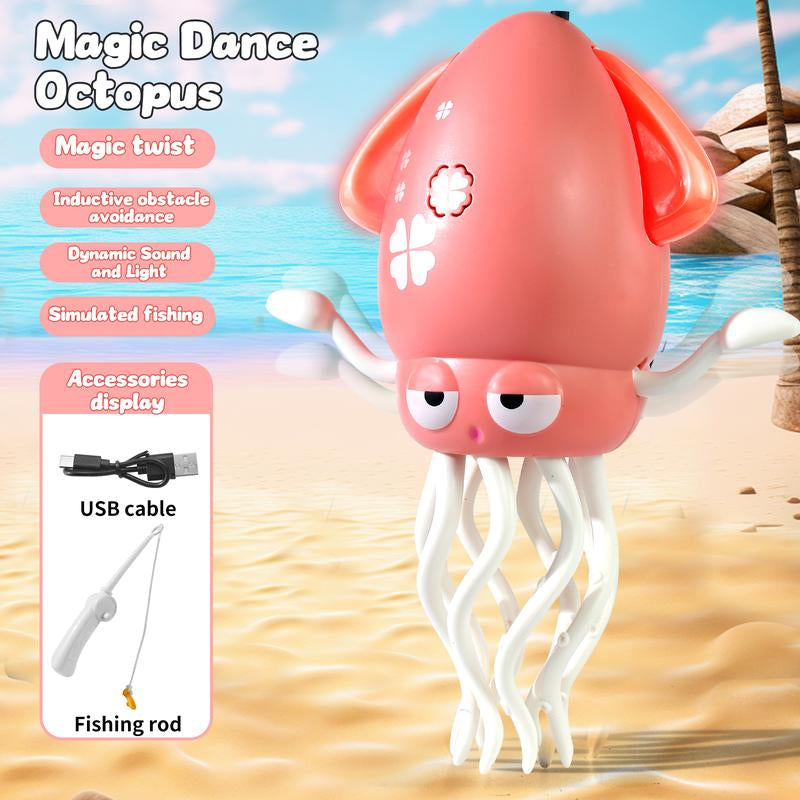 Interactive Dancing Squid LED Toy with Music