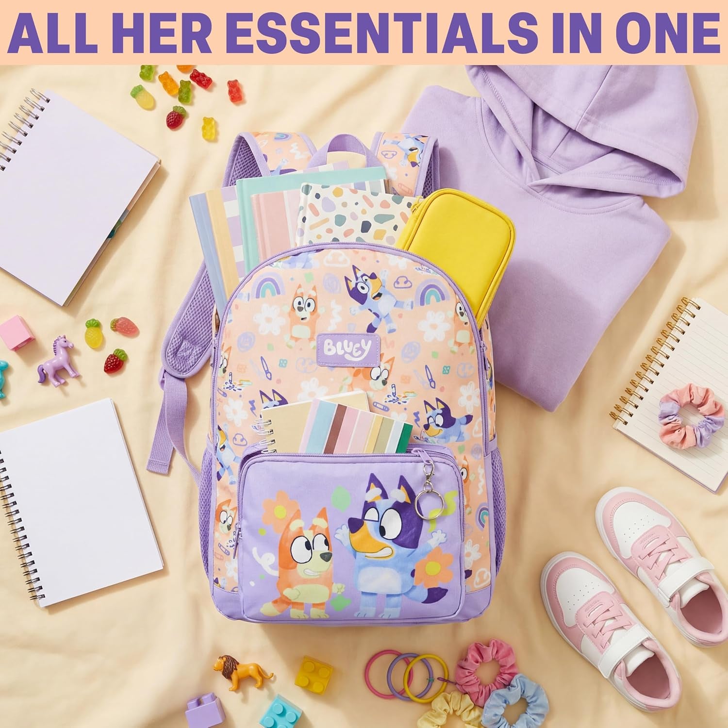 Get Trend Girls’ Character School Backpack –Bluey 