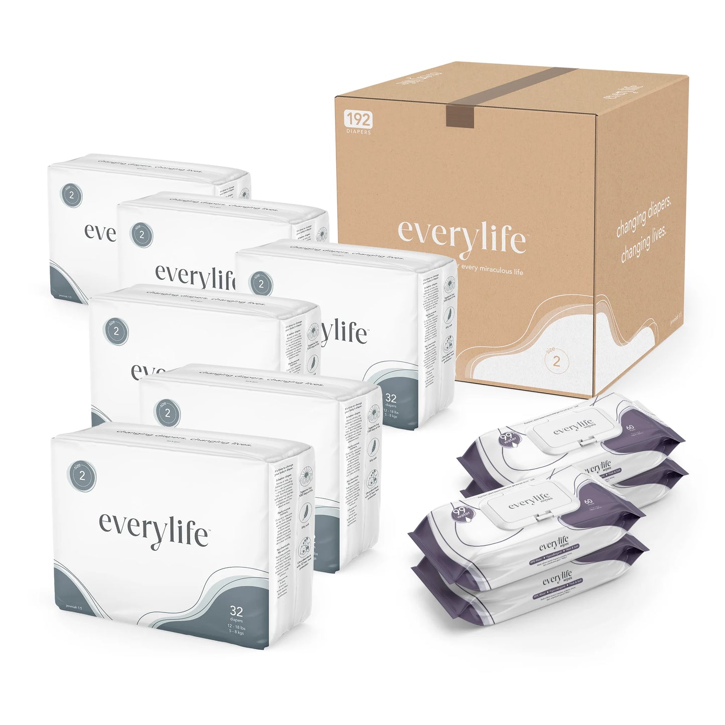 Everylife Diapers & Wipes Bundle