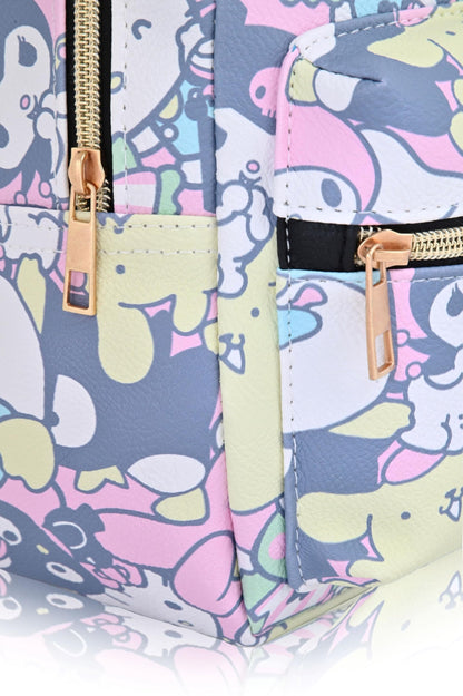 Officially Licensed Sanrio Hello Kitty Mini Backpack – 10-Inch PU Leather Backpack Purse