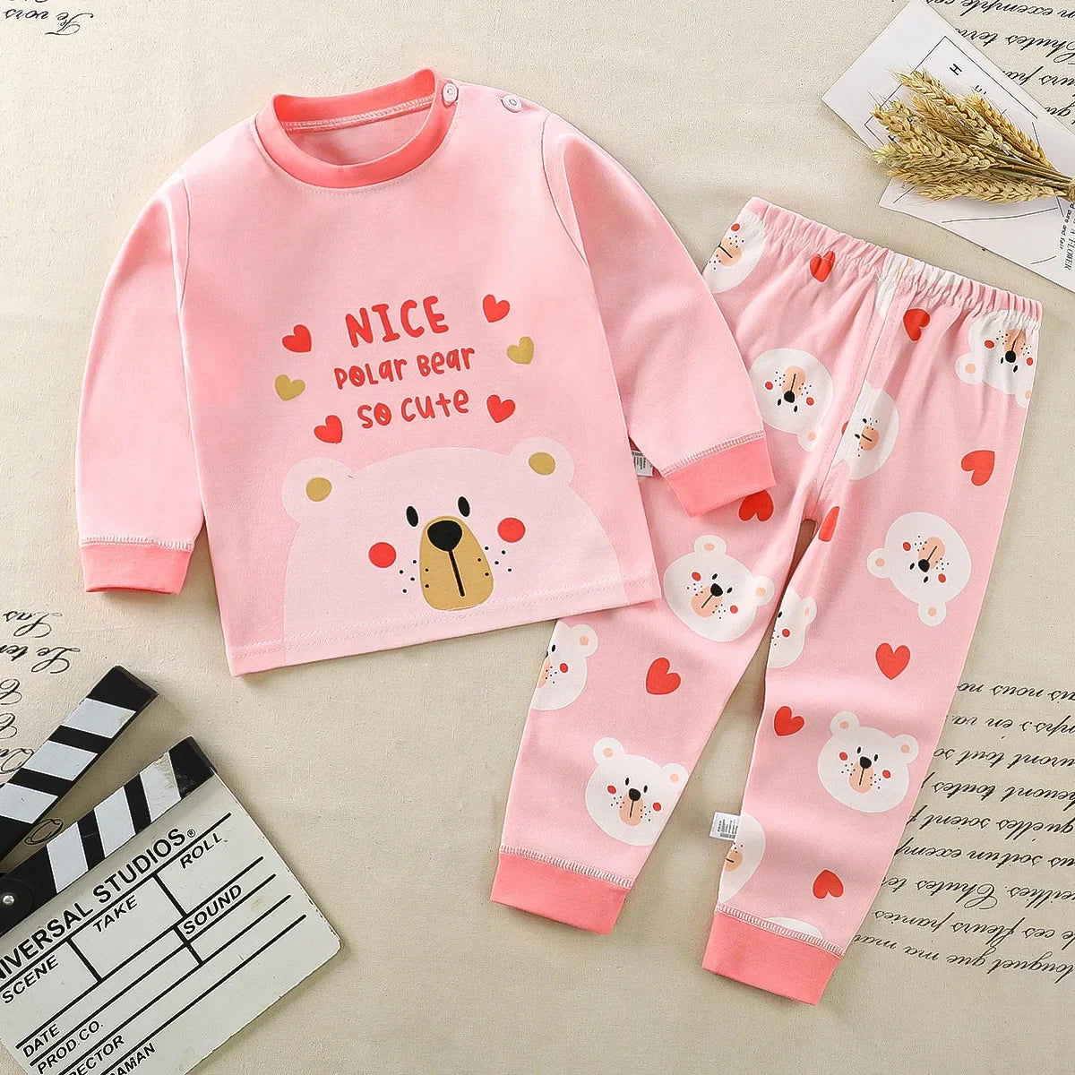 Kids’ 100% Cotton Pajama Set – Cute & Comfortable