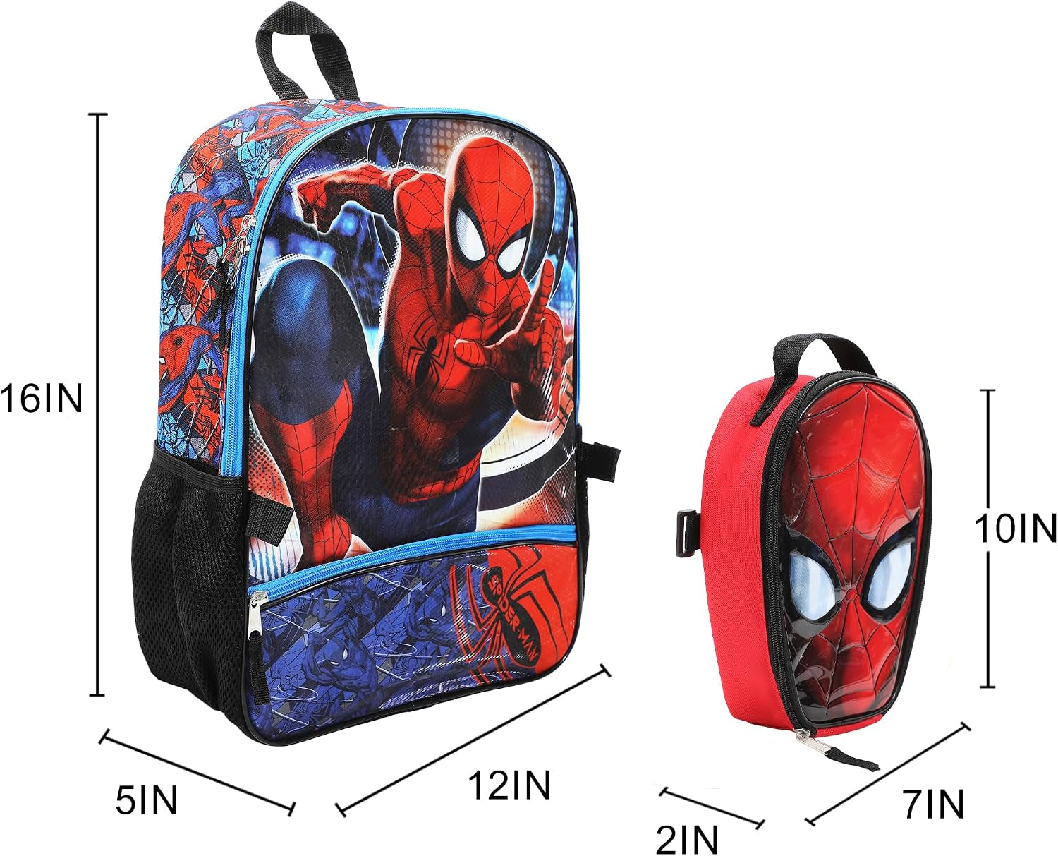 Spider-Man Superhero 5-Piece Backpack Set
