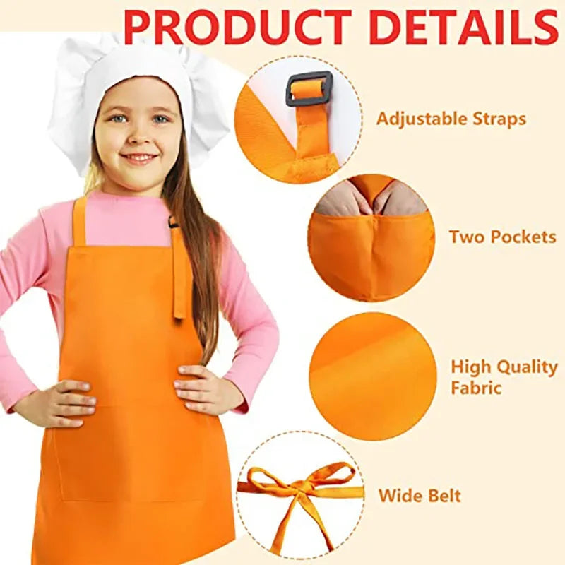 Kids’ Chef Apron & Hat Set