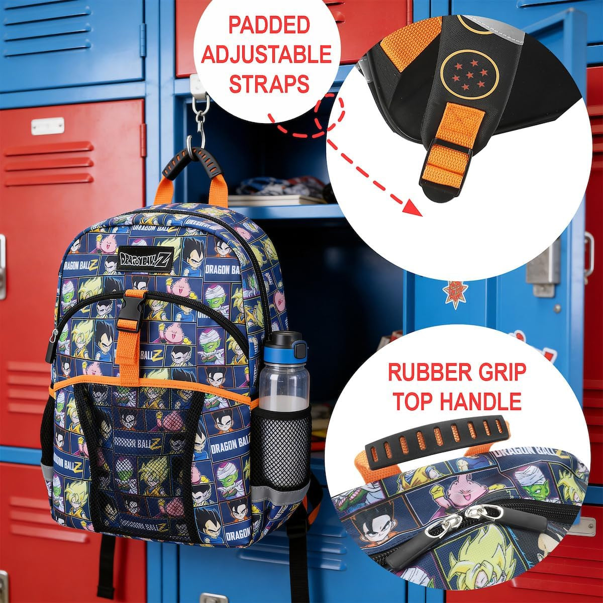 Official Dragon Ball Z Goku Super Saiyan Kids Backpack & Lunch Box Set