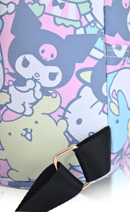 Officially Licensed Sanrio Hello Kitty Mini Backpack – 10-Inch PU Leather Backpack Purse