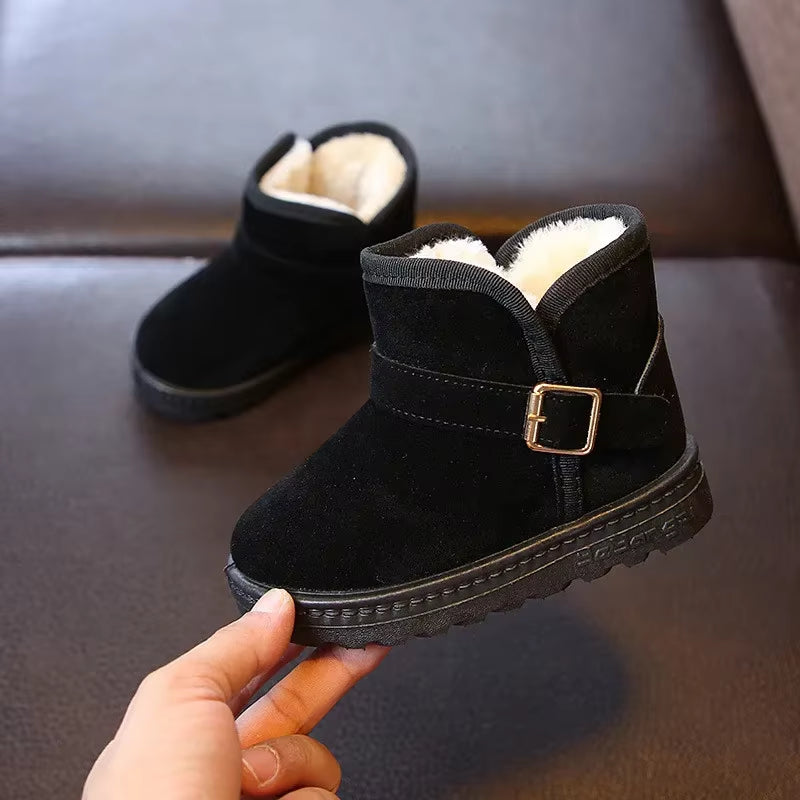 Kids’ Winter Snow Boots – Warm Fleece-Lined Ankle Boots for Boys & Girls