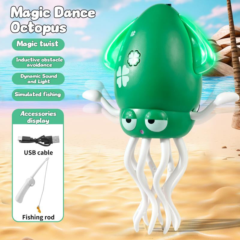 Interactive Dancing Squid LED Toy with Music