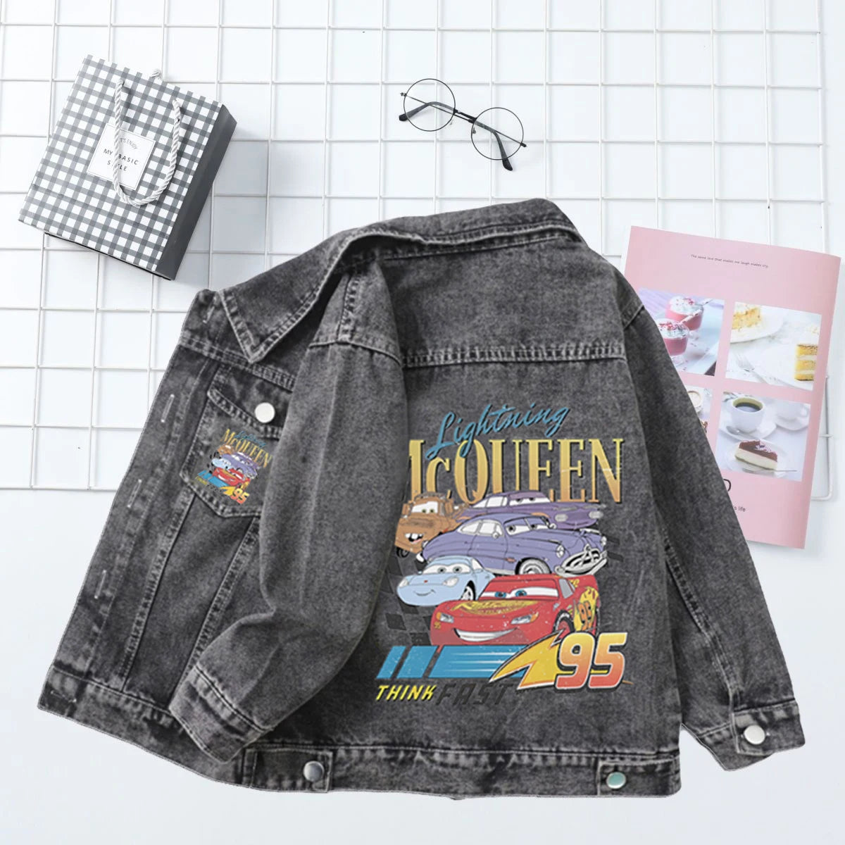 Kids Lightning Mcqueen Racer Denim Jacket