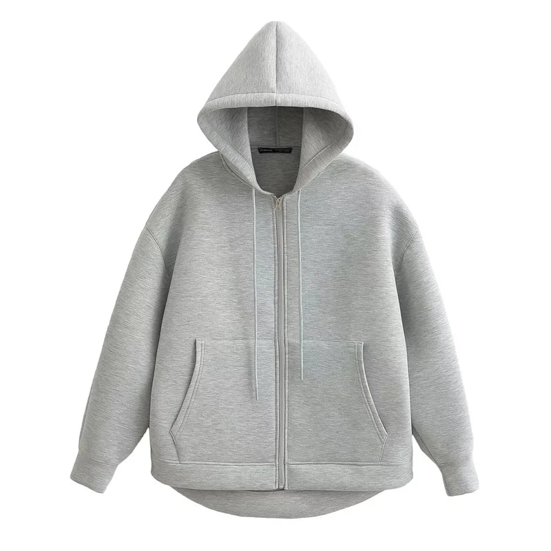 Women’s Oversized Zip-Up Hoodie