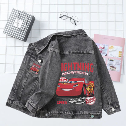 Kids Lightning Mcqueen Racer Denim Jacket