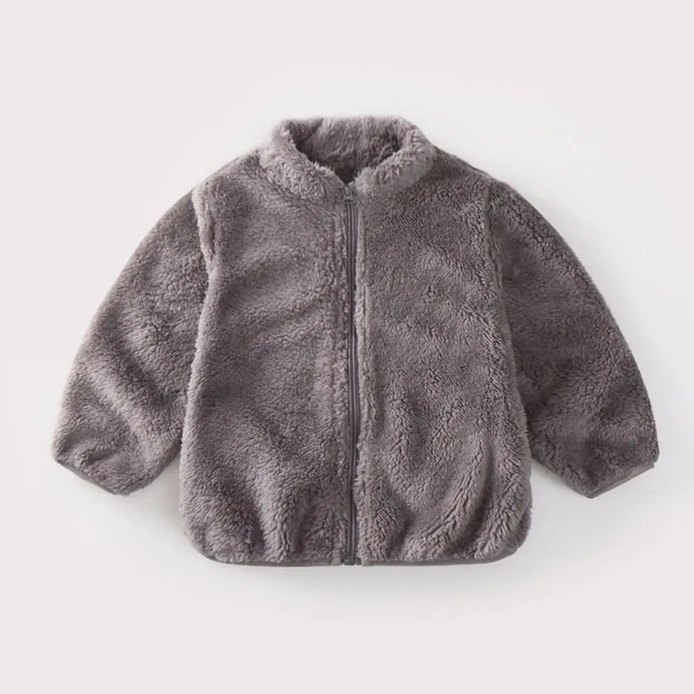 Kids’ Plush Fleece Jacket – Soft, Warm & Cozy Winter Coat for Boys & Girls