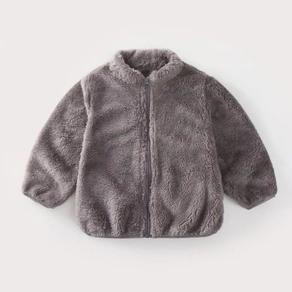 Kids’ Plush Fleece Jacket – Soft, Warm & Cozy Winter Coat for Boys & Girls