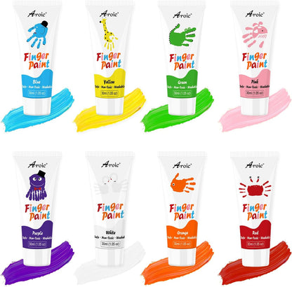 27-Piece Kids Washable Finger Paint Art Set