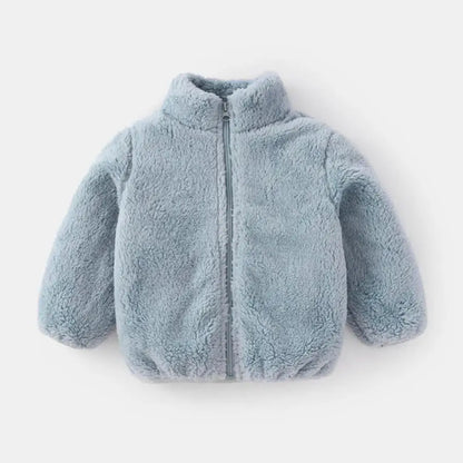 Kids’ Plush Fleece Jacket – Soft, Warm & Cozy Winter Coat for Boys & Girls
