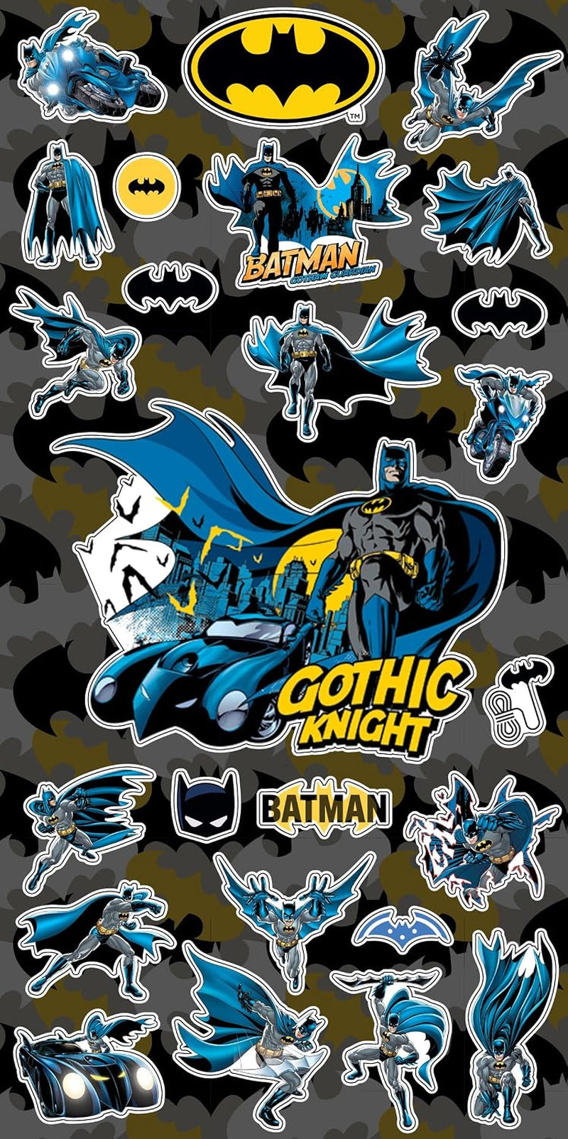 Official DC Comics Batman Kids Backpack Set – 16" Backpack with Lunch Bag & Accessories