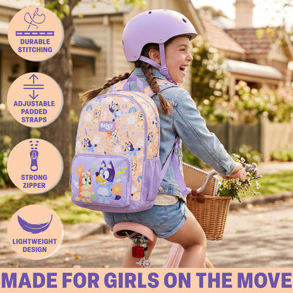 Get Trend Girls’ Character School Backpack –Bluey 