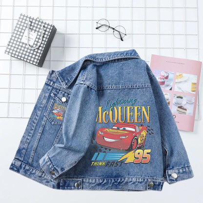 Kids Lightning Mcqueen Racer Denim Jacket