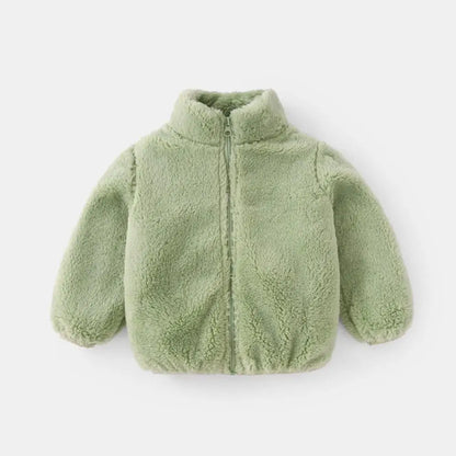 Kids’ Plush Fleece Jacket – Soft, Warm & Cozy Winter Coat for Boys & Girls