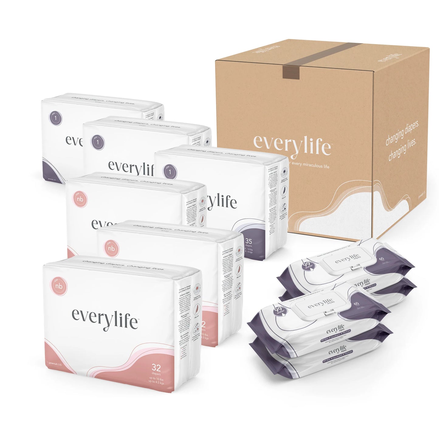 Everylife Diapers & Wipes Bundle