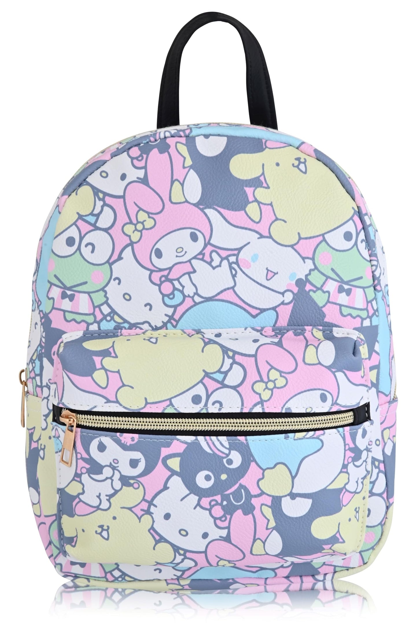Officially Licensed Sanrio Hello Kitty Mini Backpack – 10-Inch PU Leather Backpack Purse