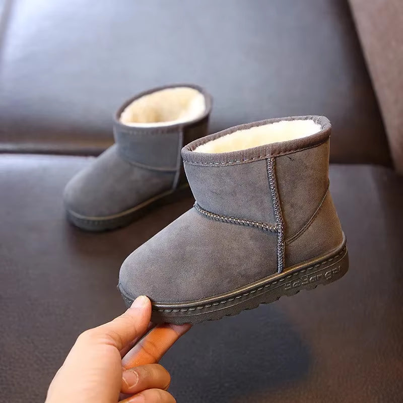 Kids’ Winter Snow Boots – Warm Fleece-Lined Ankle Boots for Boys & Girls