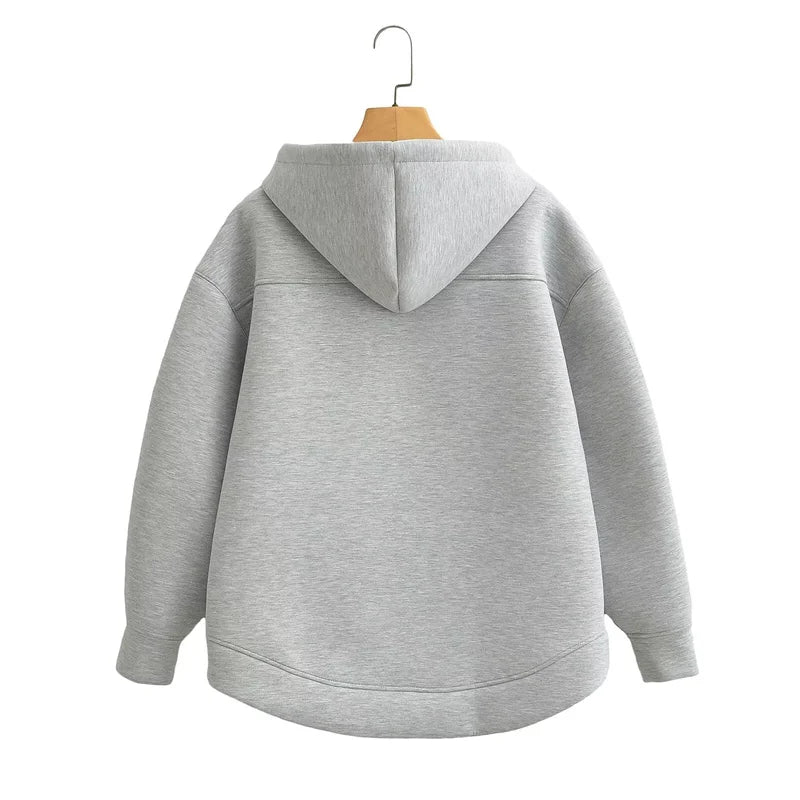 Women’s Oversized Zip-Up Hoodie