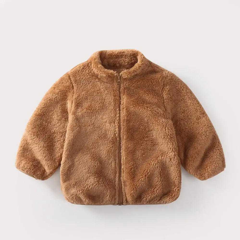 Kids’ Plush Fleece Jacket – Soft, Warm & Cozy Winter Coat for Boys & Girls