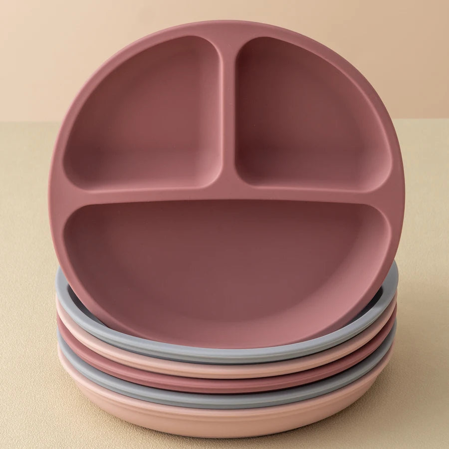 Baby Silicone Suction Plate – BPA-Free Toddler Feeding Dish with Strong Suction Base