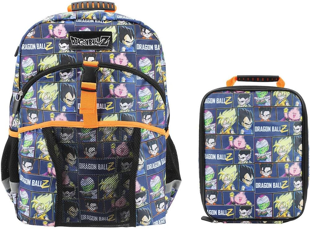 Official Dragon Ball Z Goku Super Saiyan Kids Backpack & Lunch Box Set