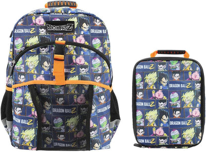 Official Dragon Ball Z Goku Super Saiyan Kids Backpack & Lunch Box Set