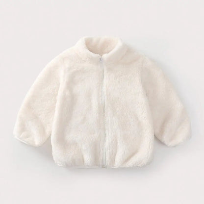 Kids’ Plush Fleece Jacket – Soft, Warm & Cozy Winter Coat for Boys & Girls