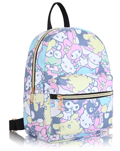Officially Licensed Sanrio Hello Kitty Mini Backpack – 10-Inch PU Leather Backpack Purse