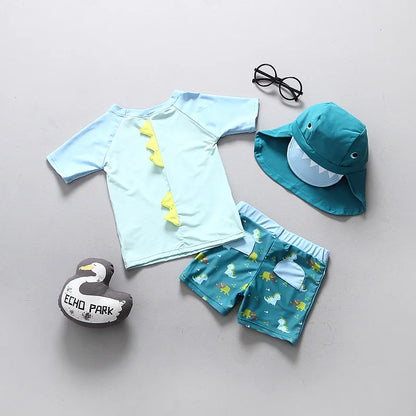 Dino Splash Swim Set – Kids UPF50+ Beach Outfit