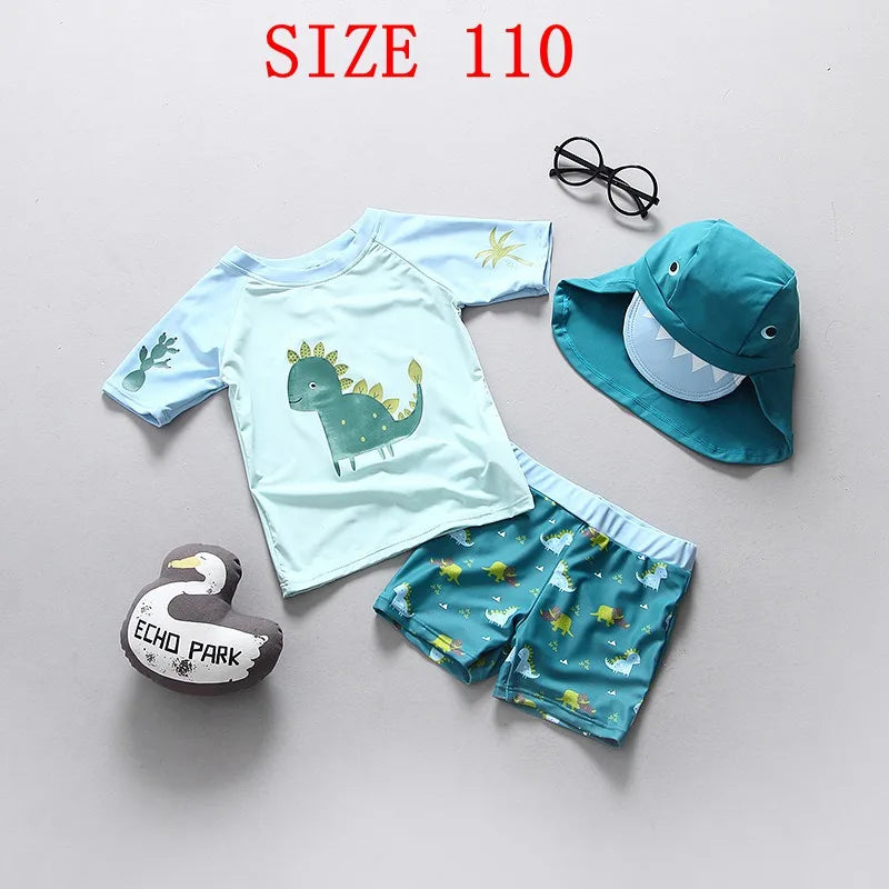 Dino Splash Swim Set – Kids UPF50+ Beach Outfit
