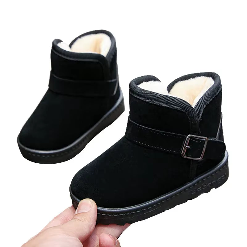 Kids’ Winter Snow Boots – Warm Fleece-Lined Ankle Boots for Boys & Girls