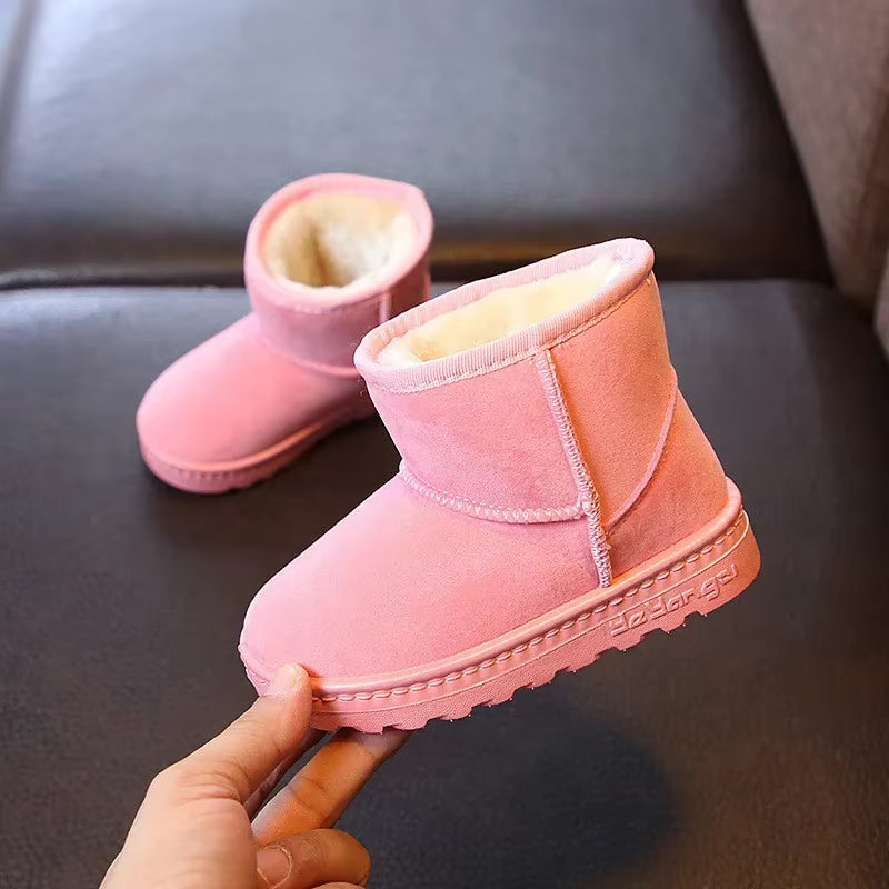 Kids’ Winter Snow Boots – Warm Fleece-Lined Ankle Boots for Boys & Girls