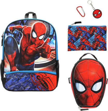 Spider-Man Superhero 5-Piece Backpack Set