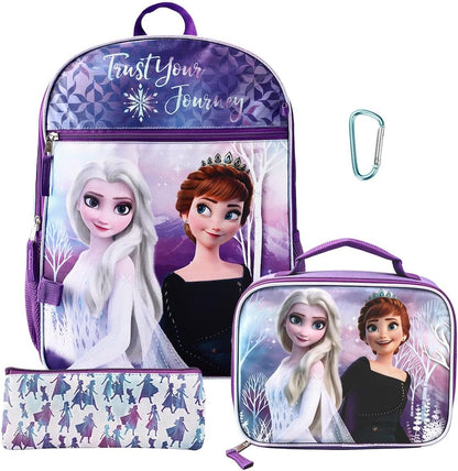 Frozen 4-Piece Backpack Set for Girls