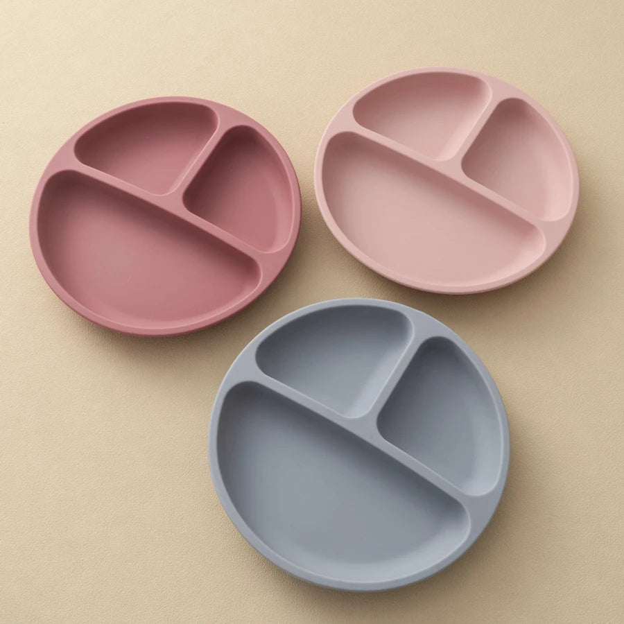 Baby Silicone Suction Plate – BPA-Free Toddler Feeding Dish with Strong Suction Base