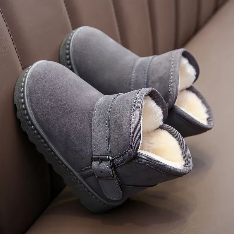 Kids’ Winter Snow Boots – Warm Fleece-Lined Ankle Boots for Boys & Girls