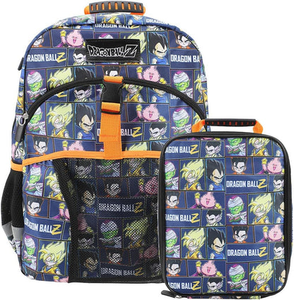 Official Dragon Ball Z Goku Super Saiyan Kids Backpack & Lunch Box Set