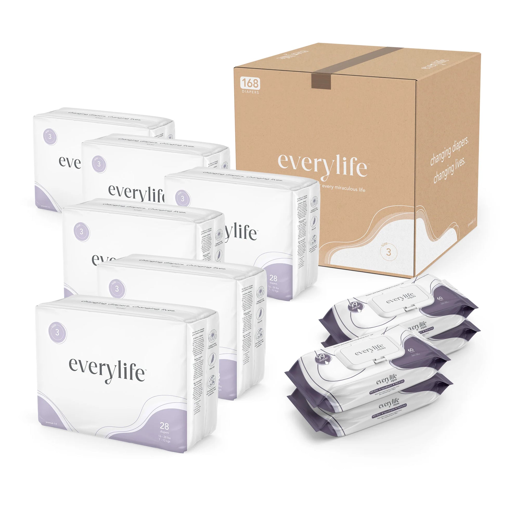 Everylife Diapers & Wipes Bundle