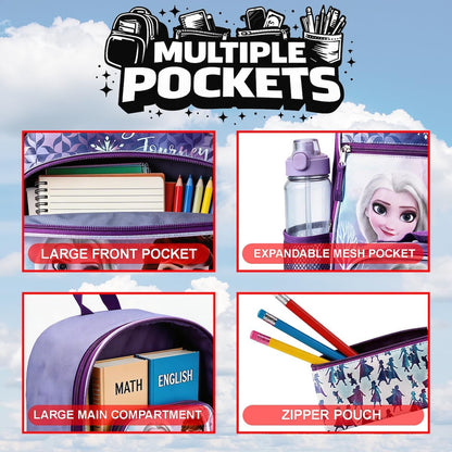 Frozen 4-Piece Backpack Set for Girls