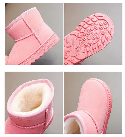 Kids’ Winter Snow Boots – Warm Fleece-Lined Ankle Boots for Boys & Girls
